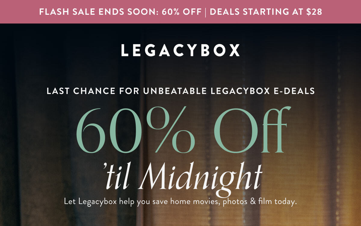 60% Off 'til Midnight