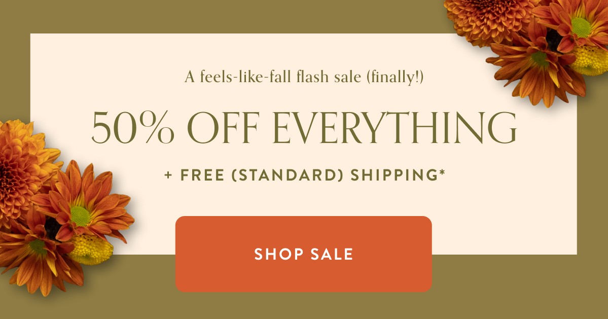 50% off everything
