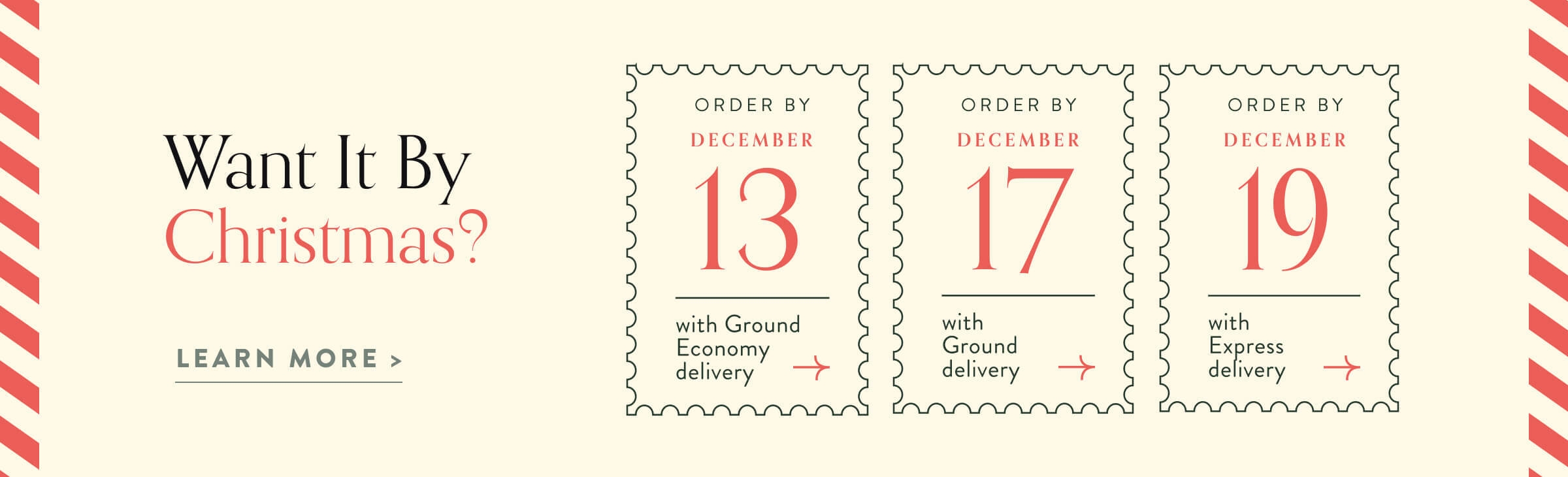 Want it by Christmas?