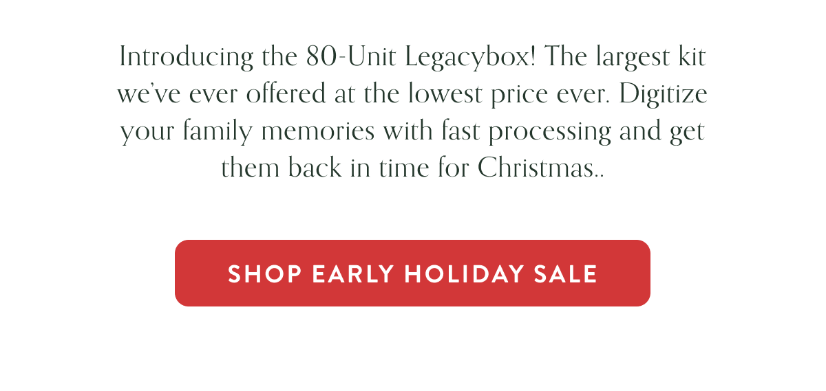 Shop early holiday sale