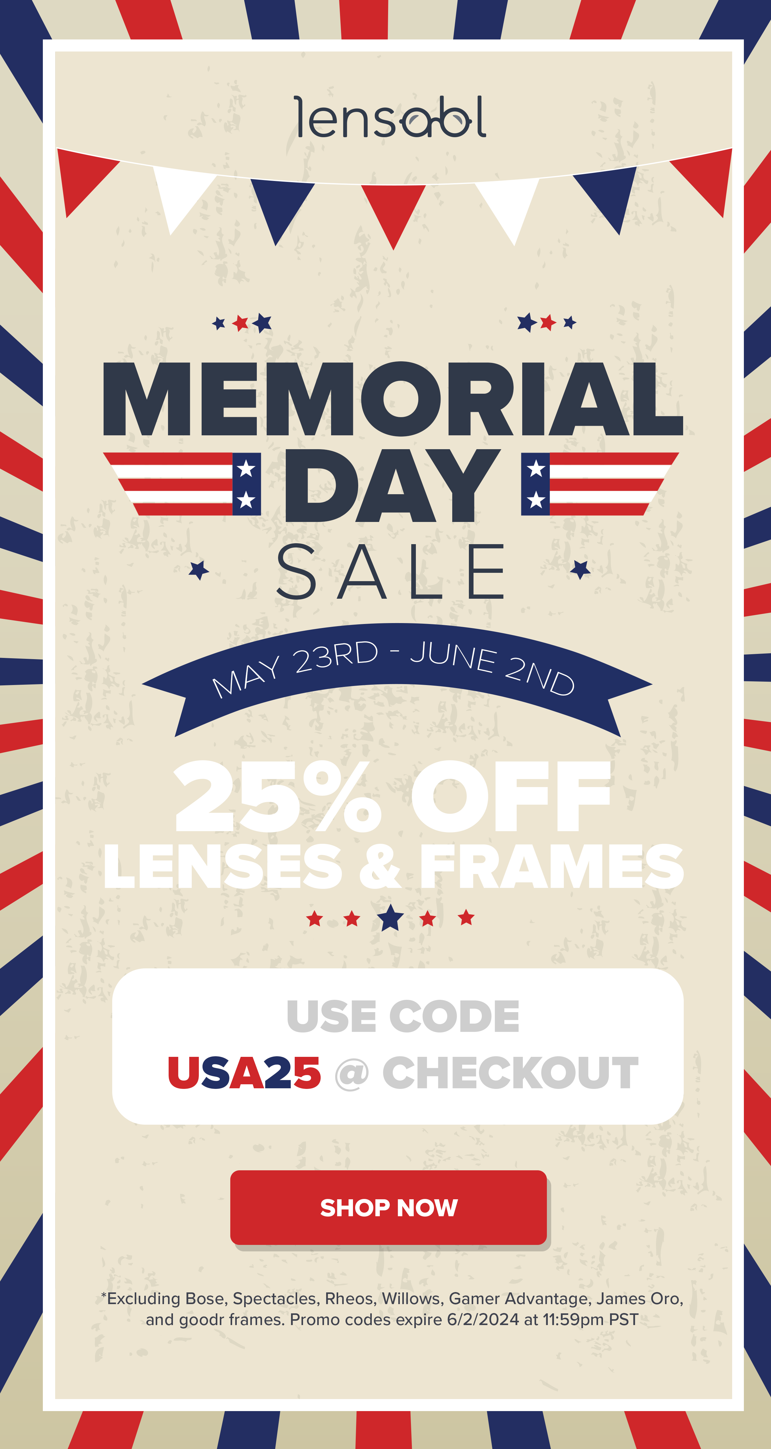 Lensabl - Memorial Day Sale