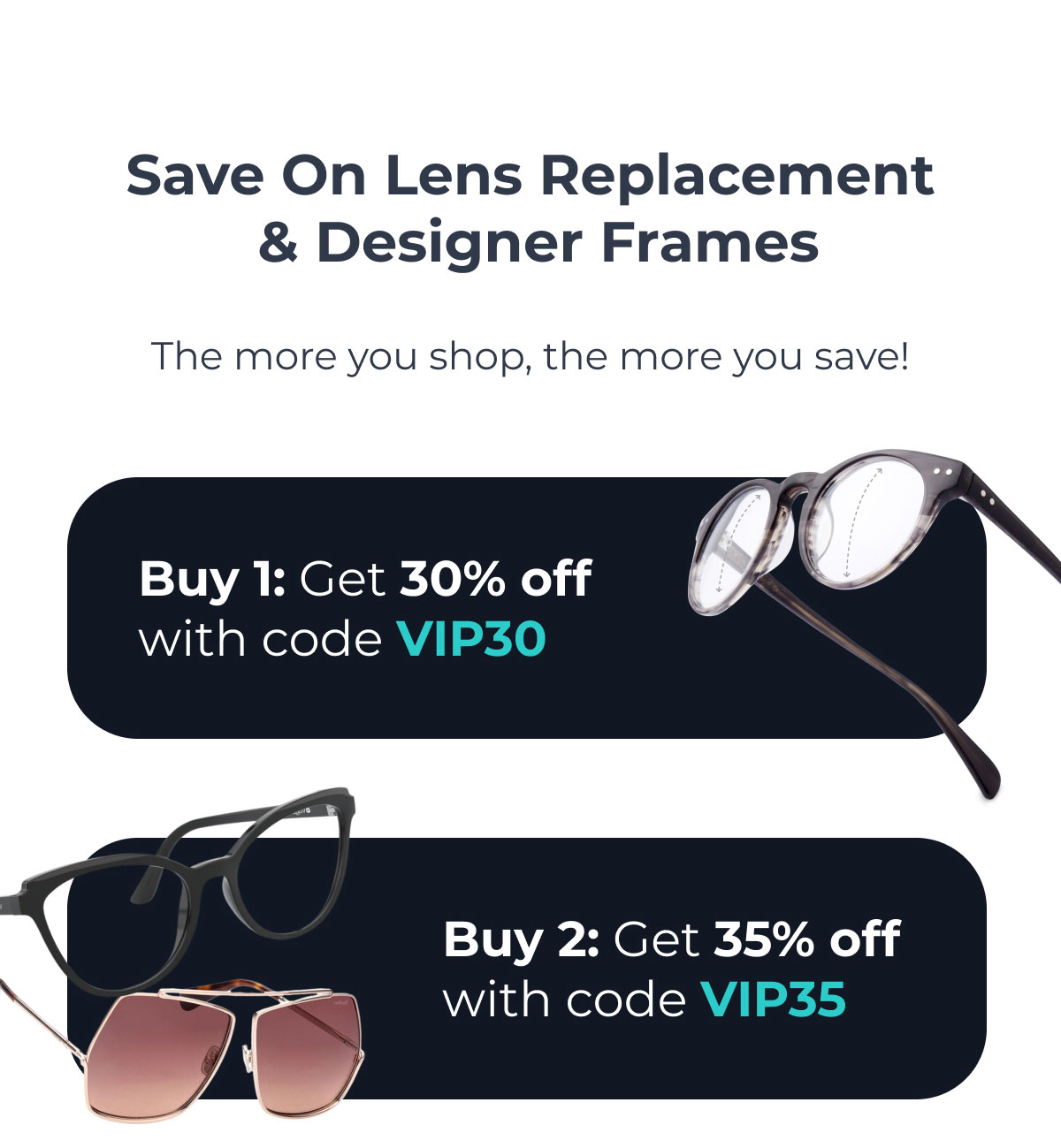 Save On Lens Replacement & Designer Frrames