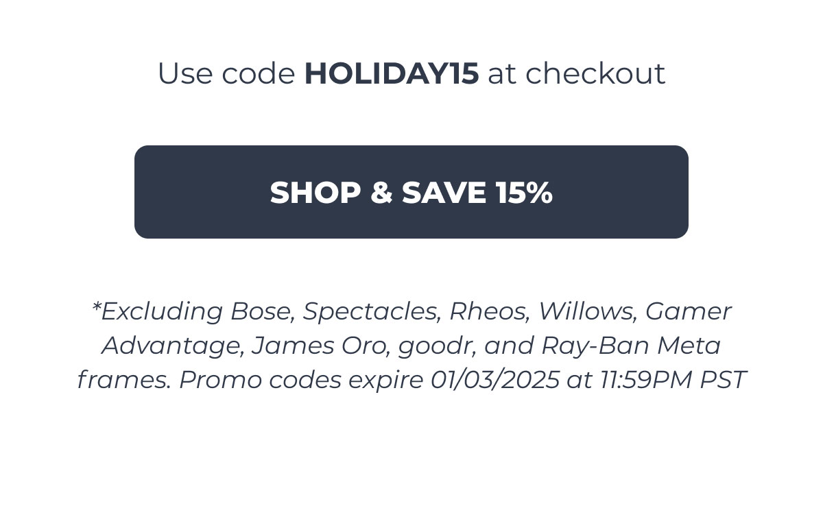 Shop & Save 15%