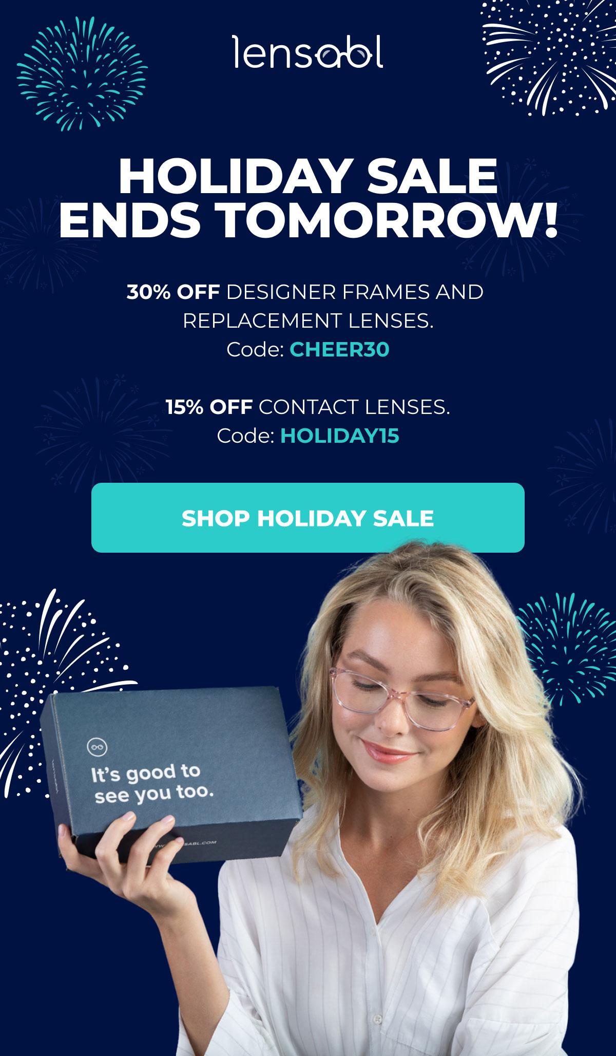 Lensabl | Shop Holiday Sale