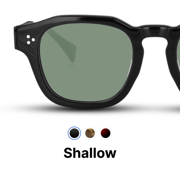 shallow glasses