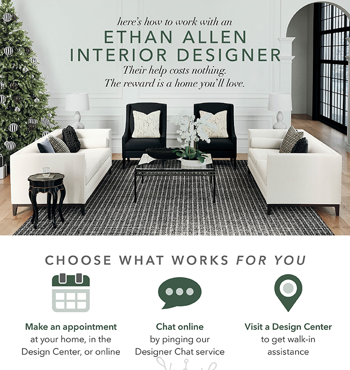 How to work with an ETHAN ALLEN DESIGNER