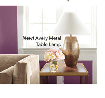NEW Avery Metal Table Lamp