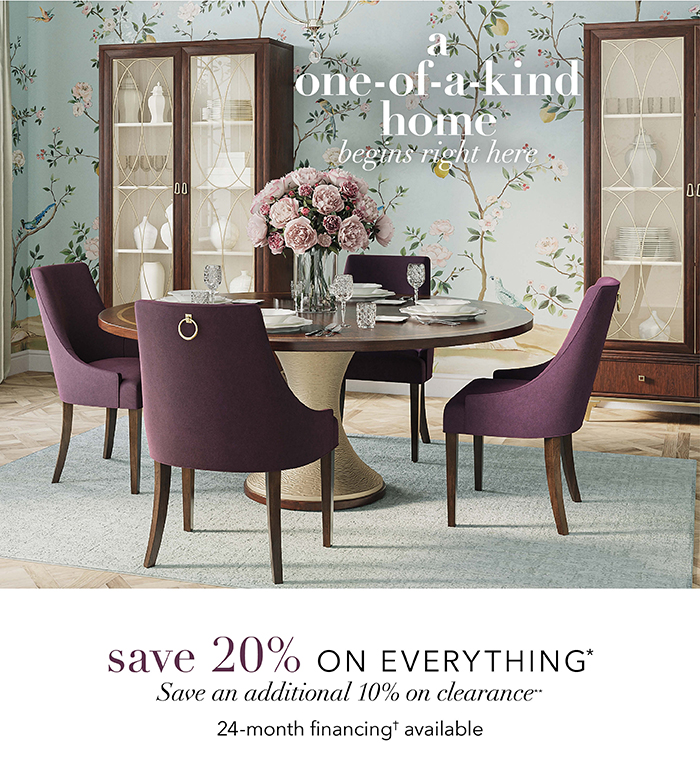 One-of-a-kind home begins here! | Save 20% on everything*