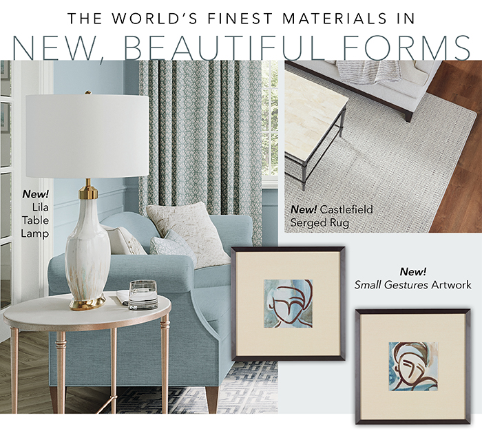 The world’s finest materials in NEW, BEAUTIFUL FORMS