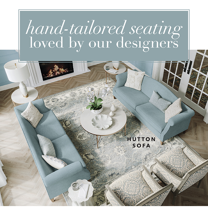 Hand-tailored seating loved by our designers