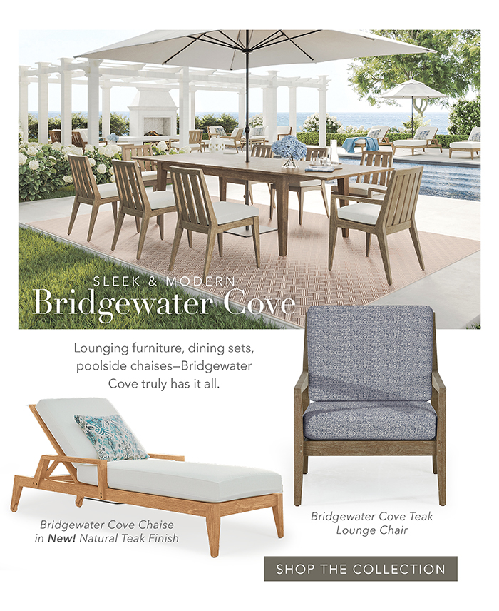 Sleek & Modern BRIDGEWATER COVE | Shop the collection >