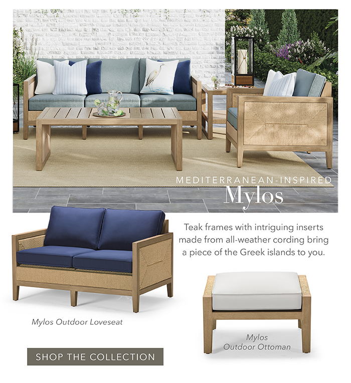 Mediterranean-inspired MYLOS | Shop the collection >