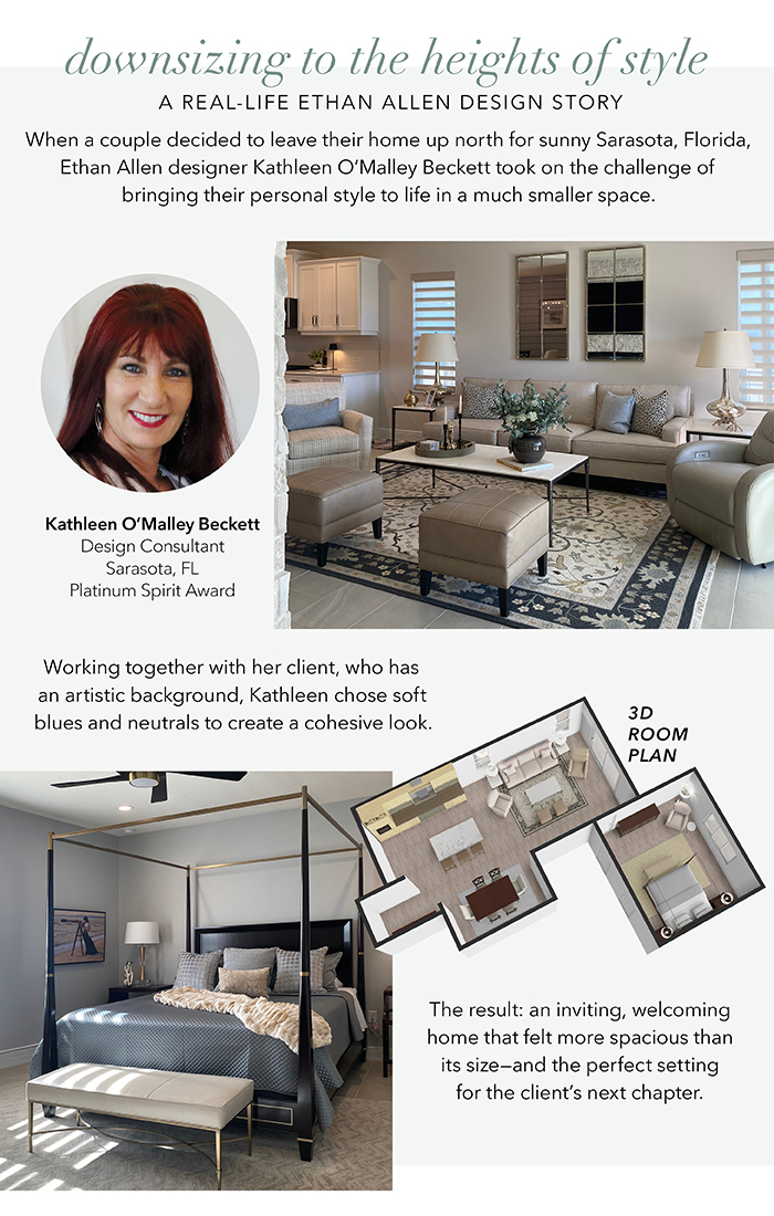 Downsizing to the heights of style | A real-life Ethan Allen story