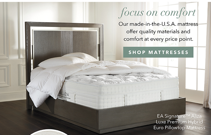 Focus on comfort | Shop Mattresses >
