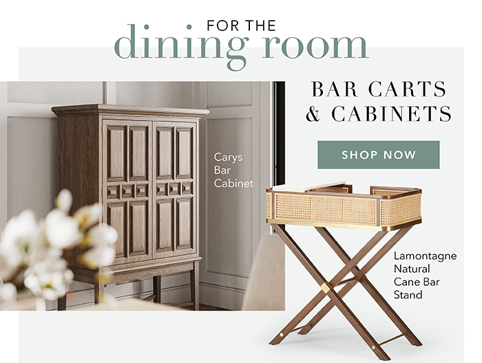 Bar Carts & Cabinets | Shop now >