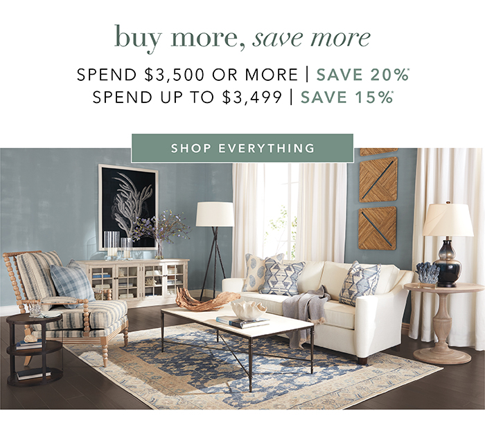 Buy more, save more | Save up to 20% on everything*