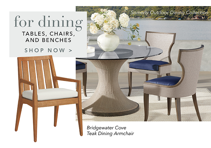 Tables, Chairs, and Benches | Shop now >
