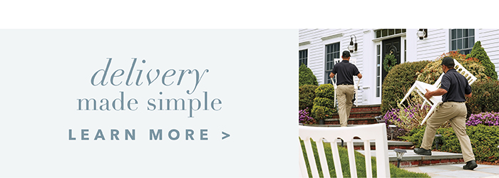 Delivery made simple | Learn more >