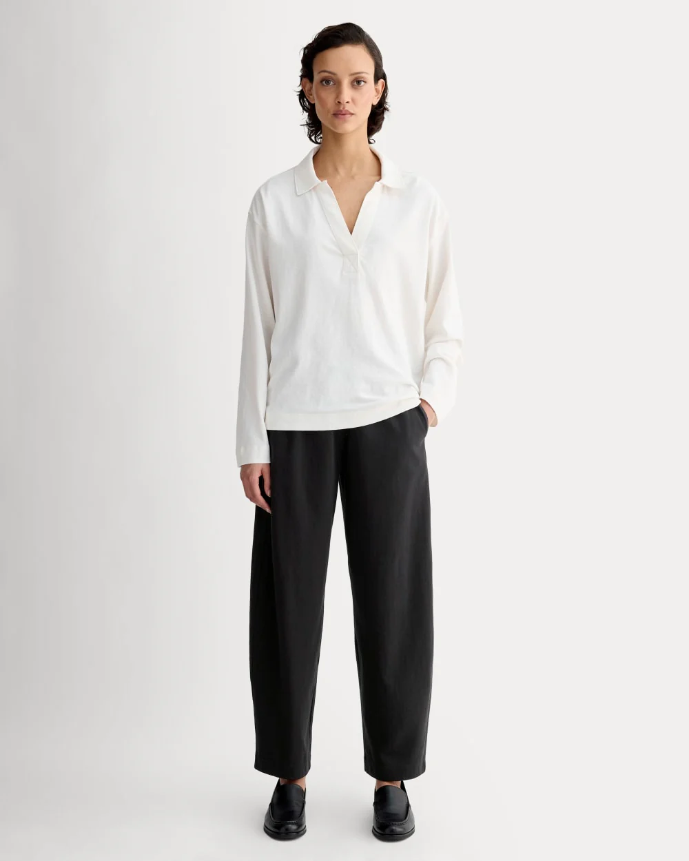 Image of The Off-Duty Barrel Pant | Black