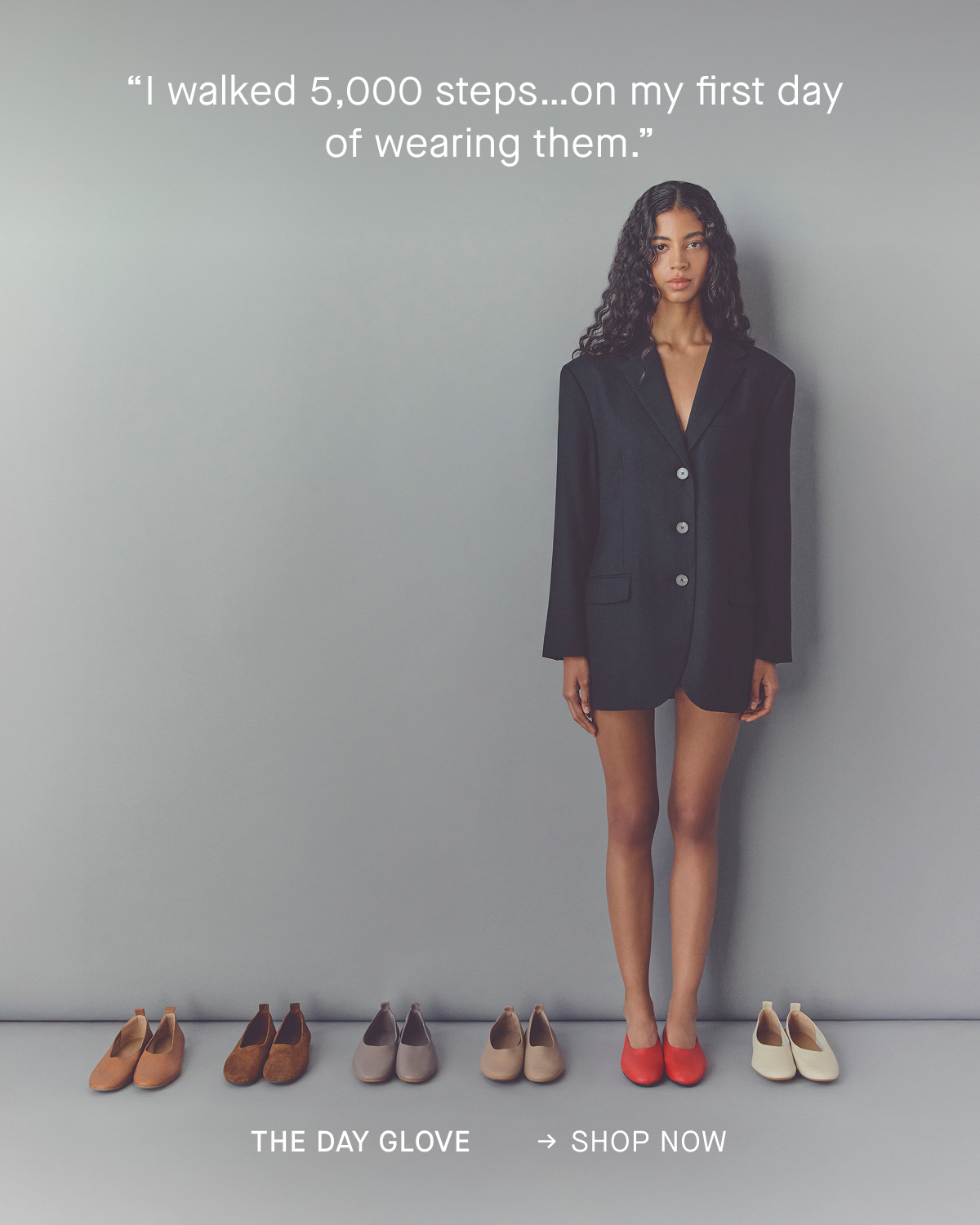 Image | “I walked 5,000 steps…on my first day  of wearing them.” | The Day Glove | Shop Now