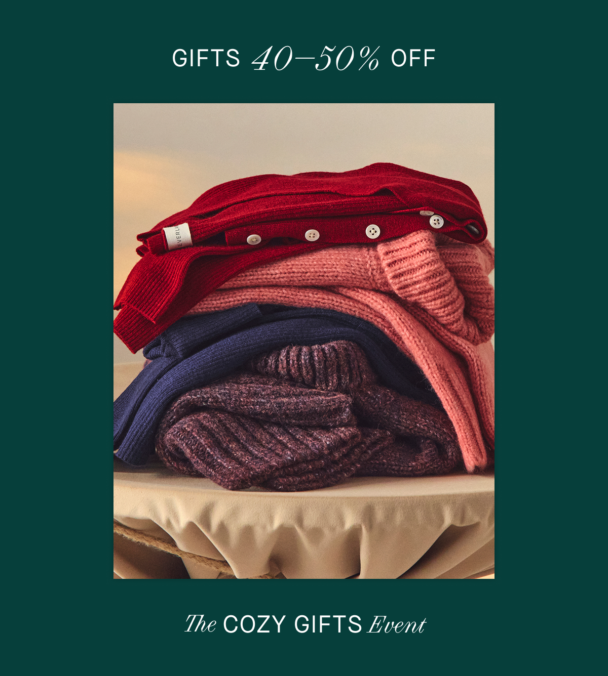Image | Gifts 40–50% Off | The Cozy Gifts Event 
