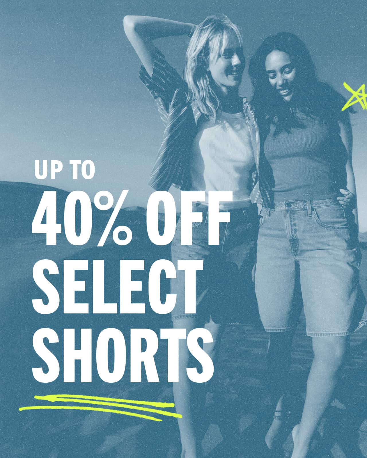 UP TO 40% OFF SELECT STYLES