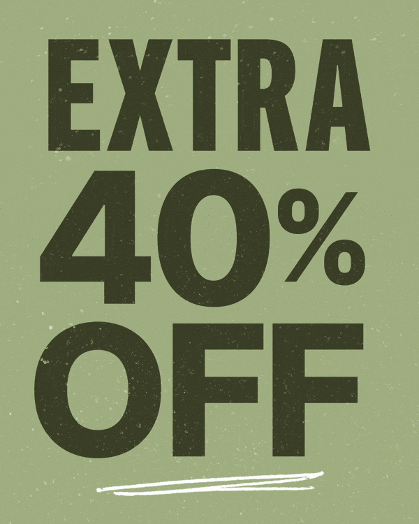 EXTRA 40% OFF SALE