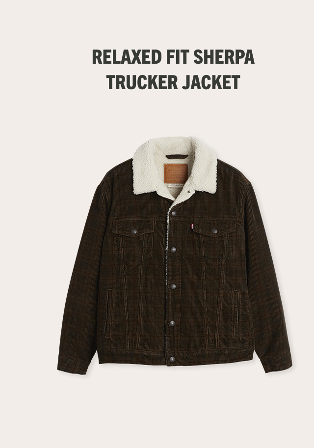 RELAXED FIT SHERPA TRUCKER JACKET