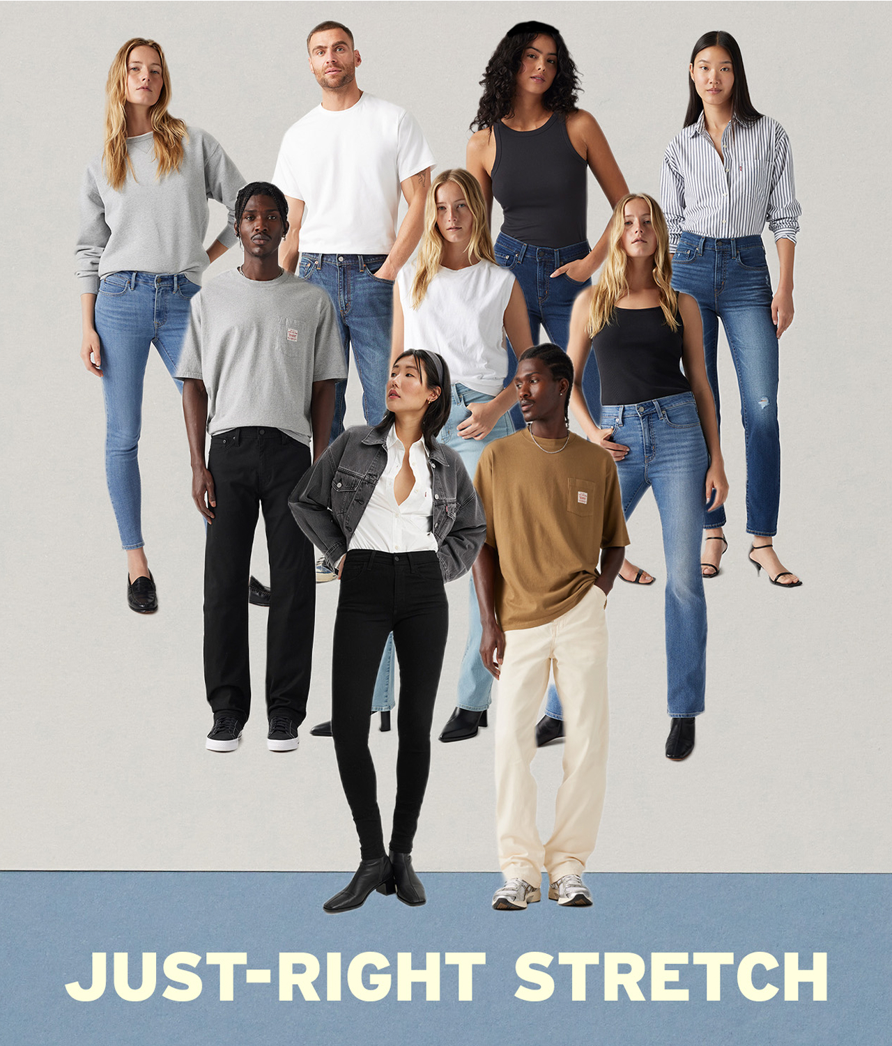 SHOP JEANS BY STRETCH