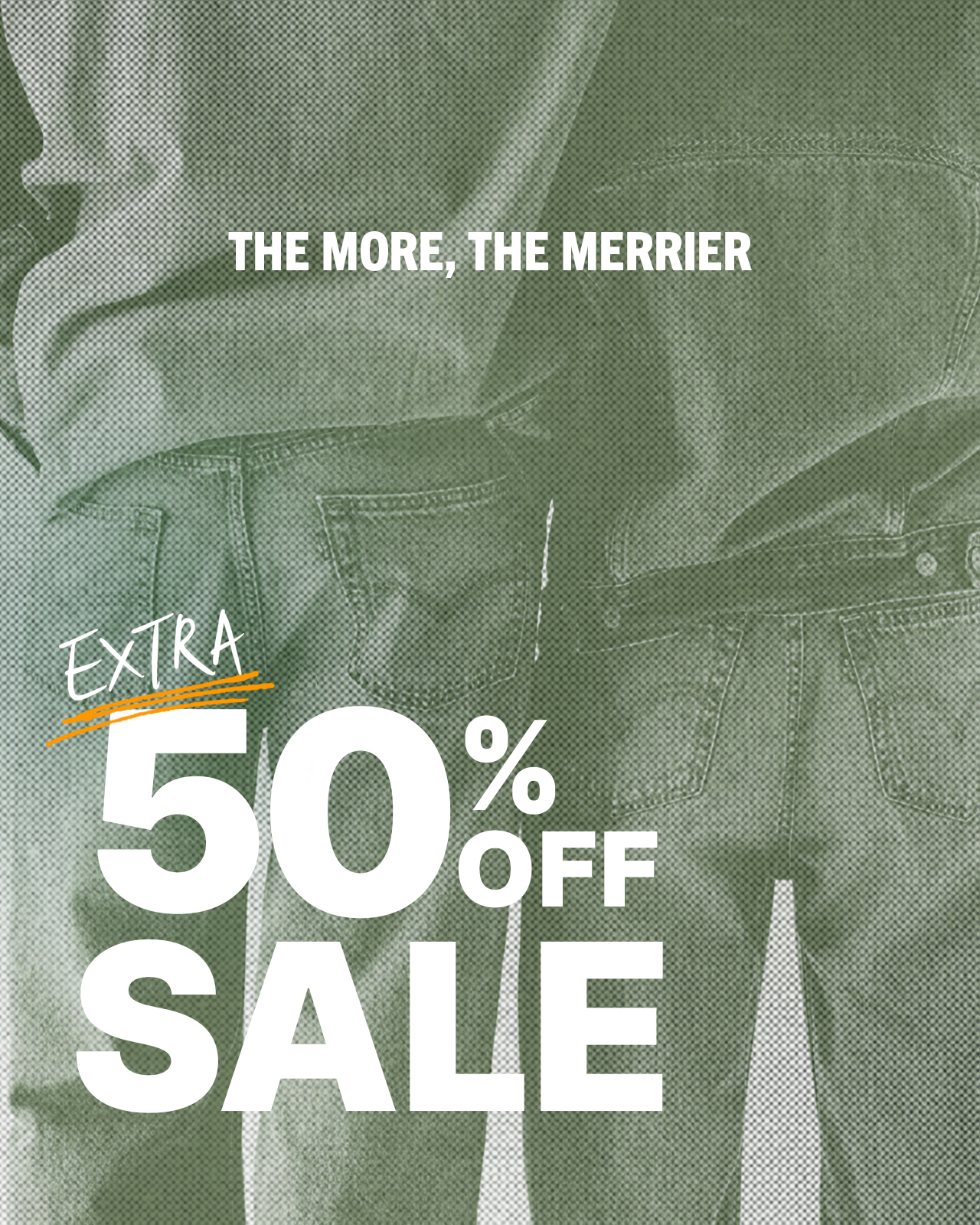 EXTRA 50% OFF SALE