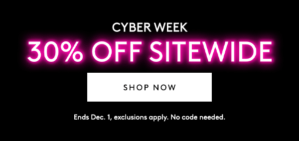 30% OFF SITEWIDE 