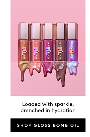 Loaded with sparkle, drenched in hydration | SHOP GLOSS BOMB OIL