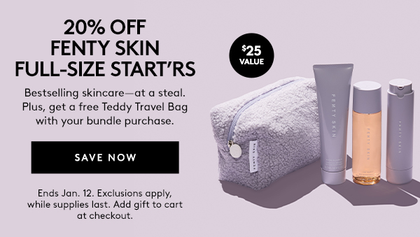 20% OFF FULL-SIZE START'RS + FREE GIFT ON MIN ORDERS