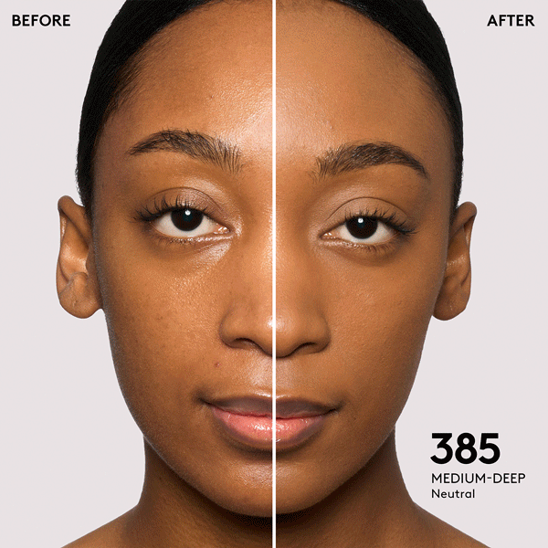 BEFORE AFTER 495 DEEP WARM BRONZE 385 MEDIUM-DEEP NEUTRAL125 LIGHT NEUTRAL 