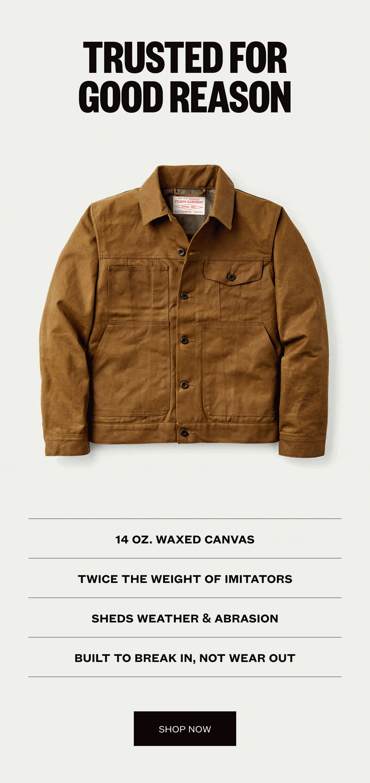 TRUSTED FOR GOOD REASON | SHOP NOW