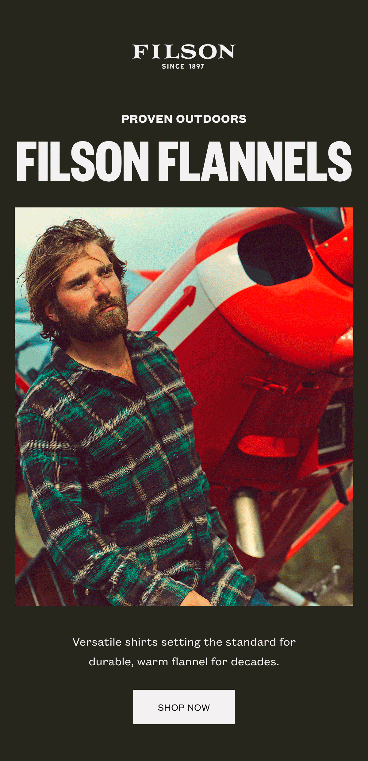 FILSON | PROVEN OUTDOORS | FILSON FLANNELS Versatile shirts setting the standard for durable, warm flannel for decades. | SHOP NOW