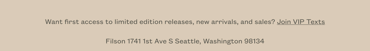 Want first access to limited edition releases, new arrivals, and sales? Join VIP Texts.
