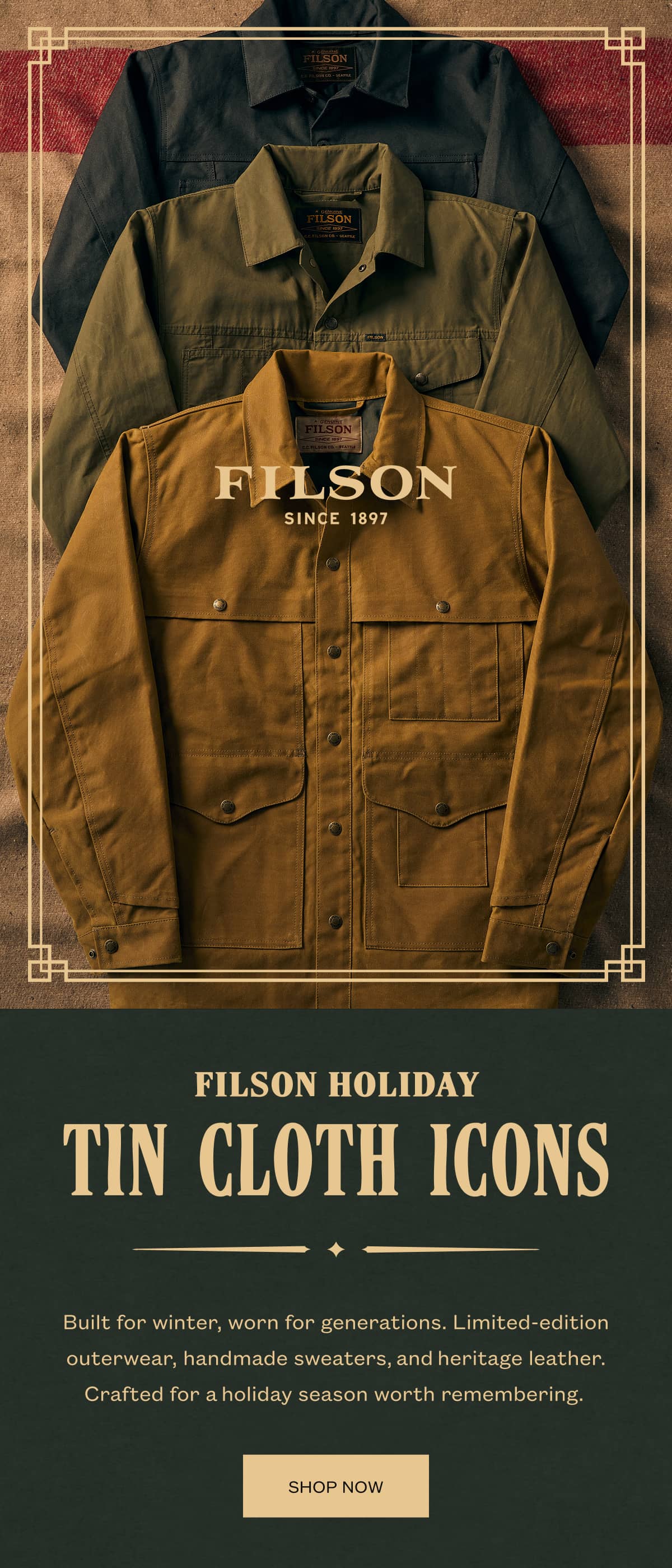 Filson Holiday - Tin Cloth Icons