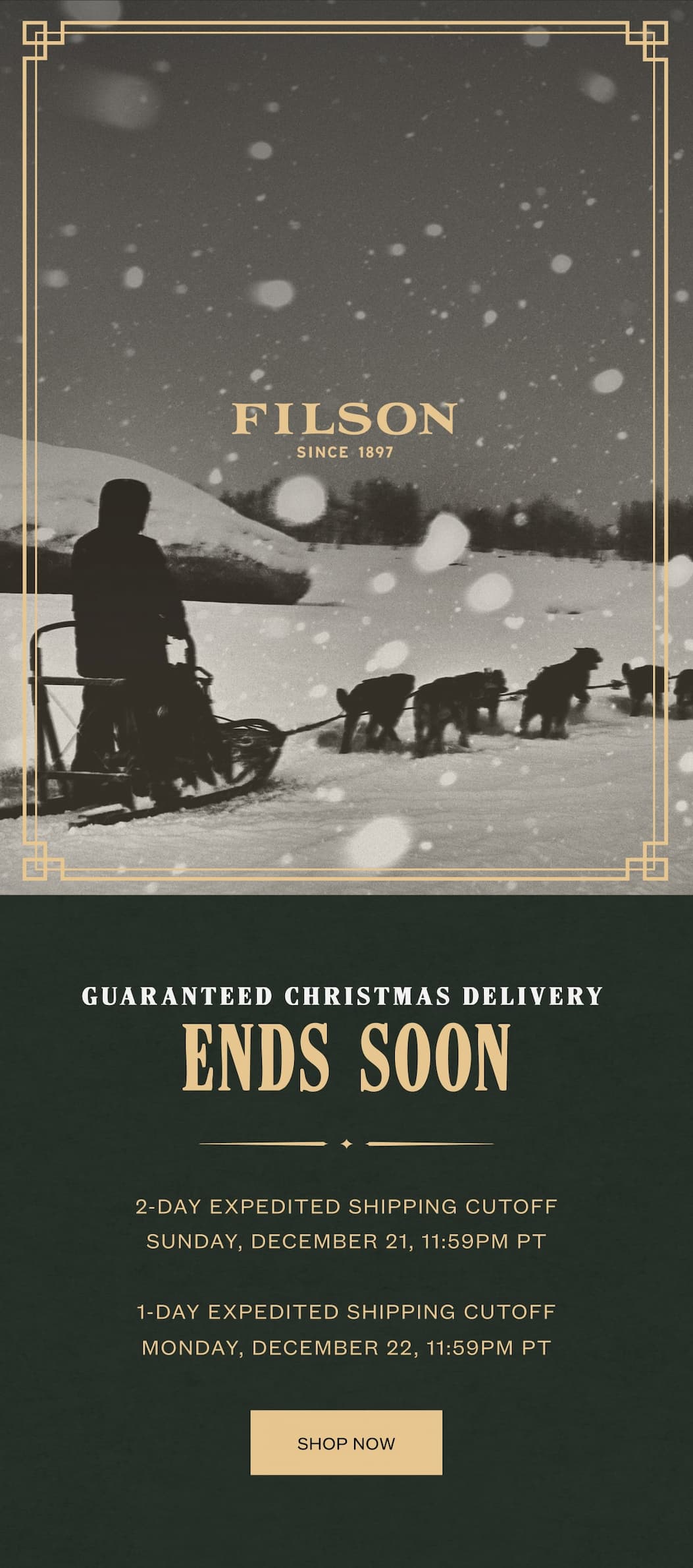 Guaranteed Christmas Delivery Ends Soon