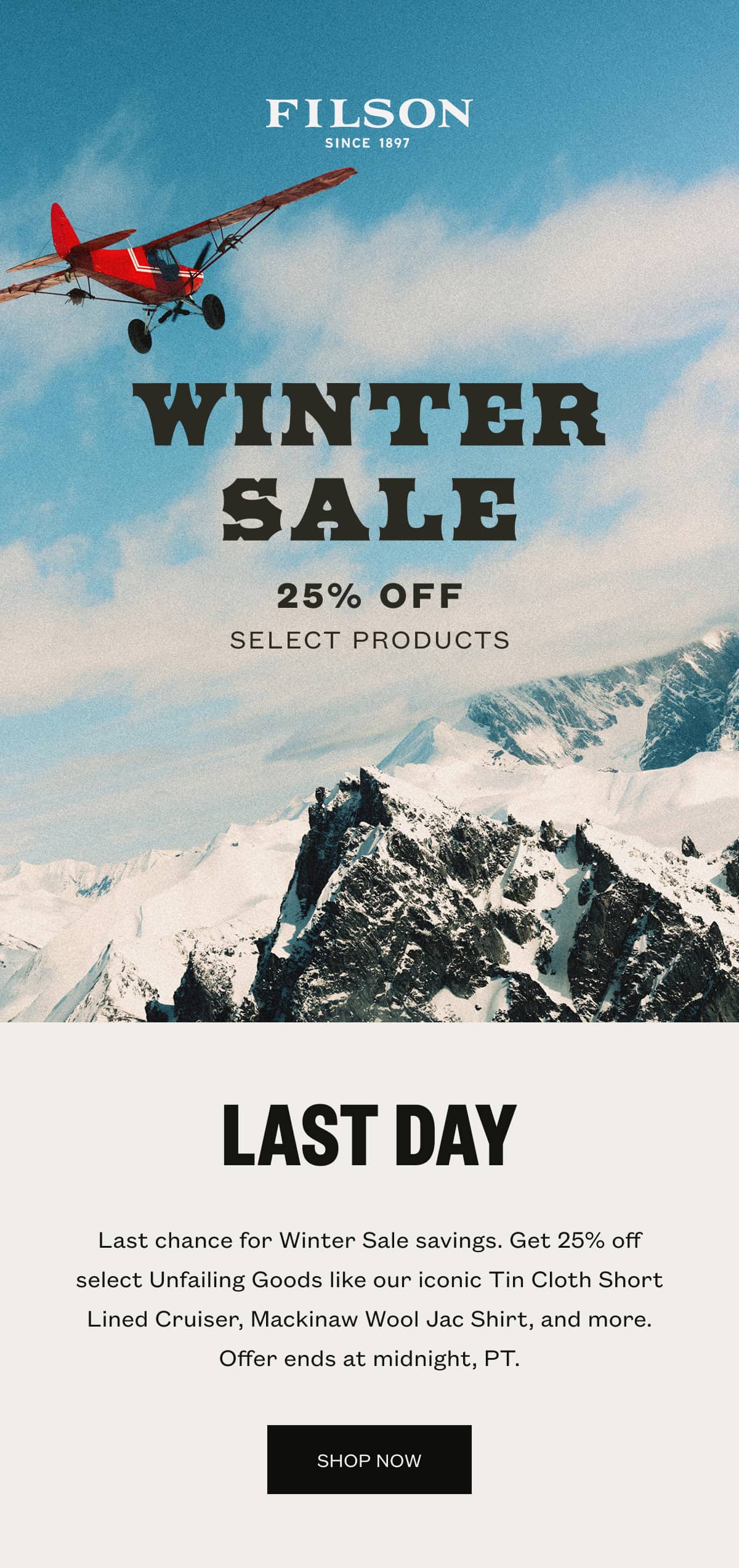 Winter Sale - 25% Off 