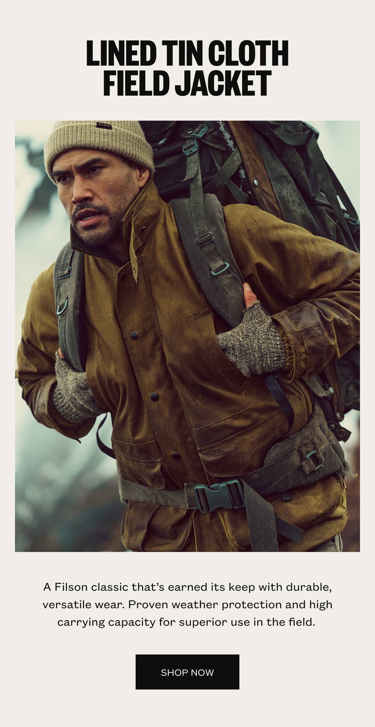 Lined Tin Cloth Field Jacket