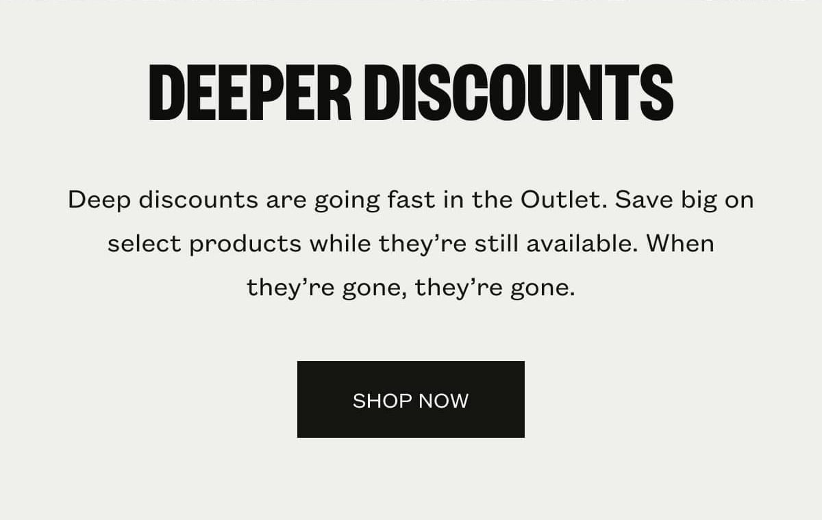 New Products Added to the Outlet