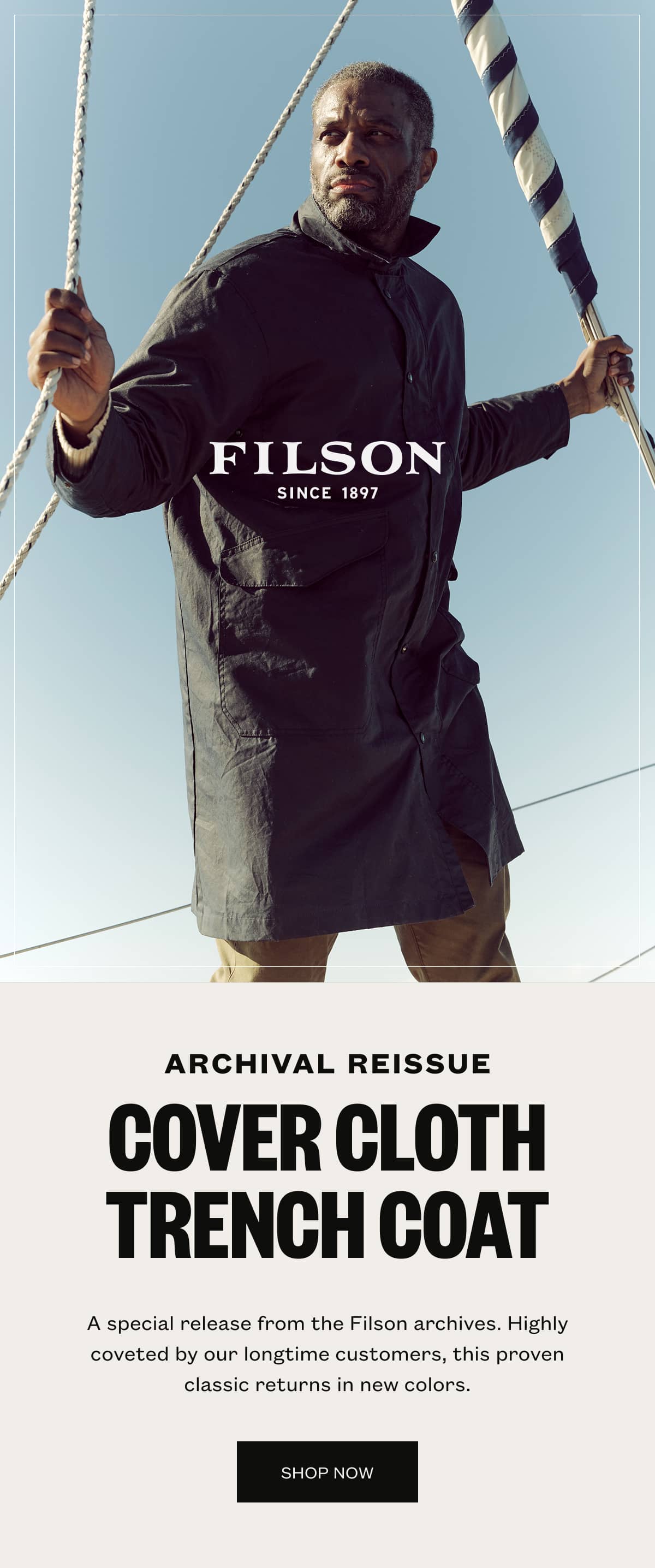 Archival Reissue - Cover Cloth Trench Coat