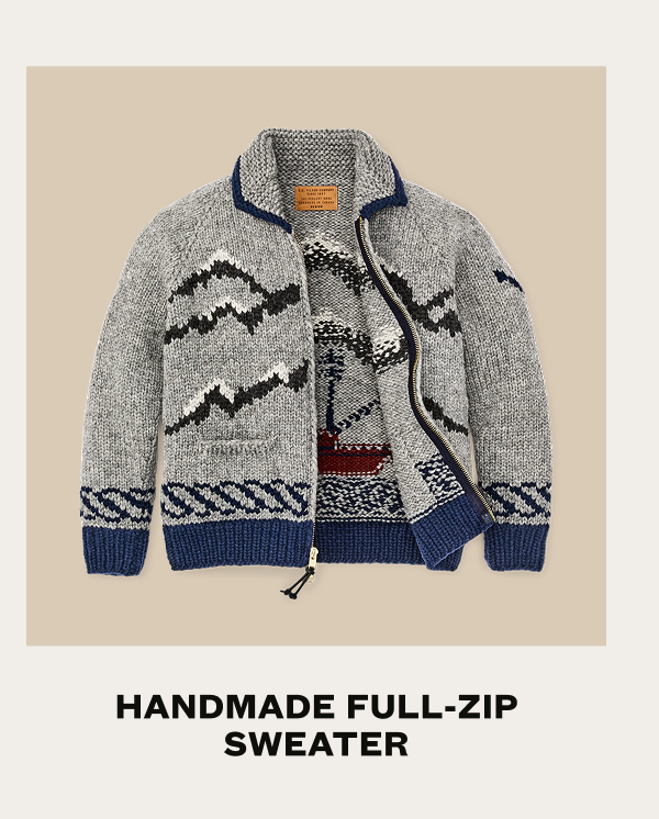 Handmade Full Zip Sweater