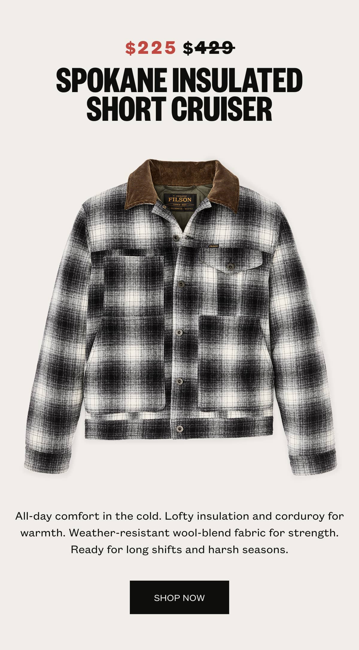 Spokane Insulated Short Cruiser