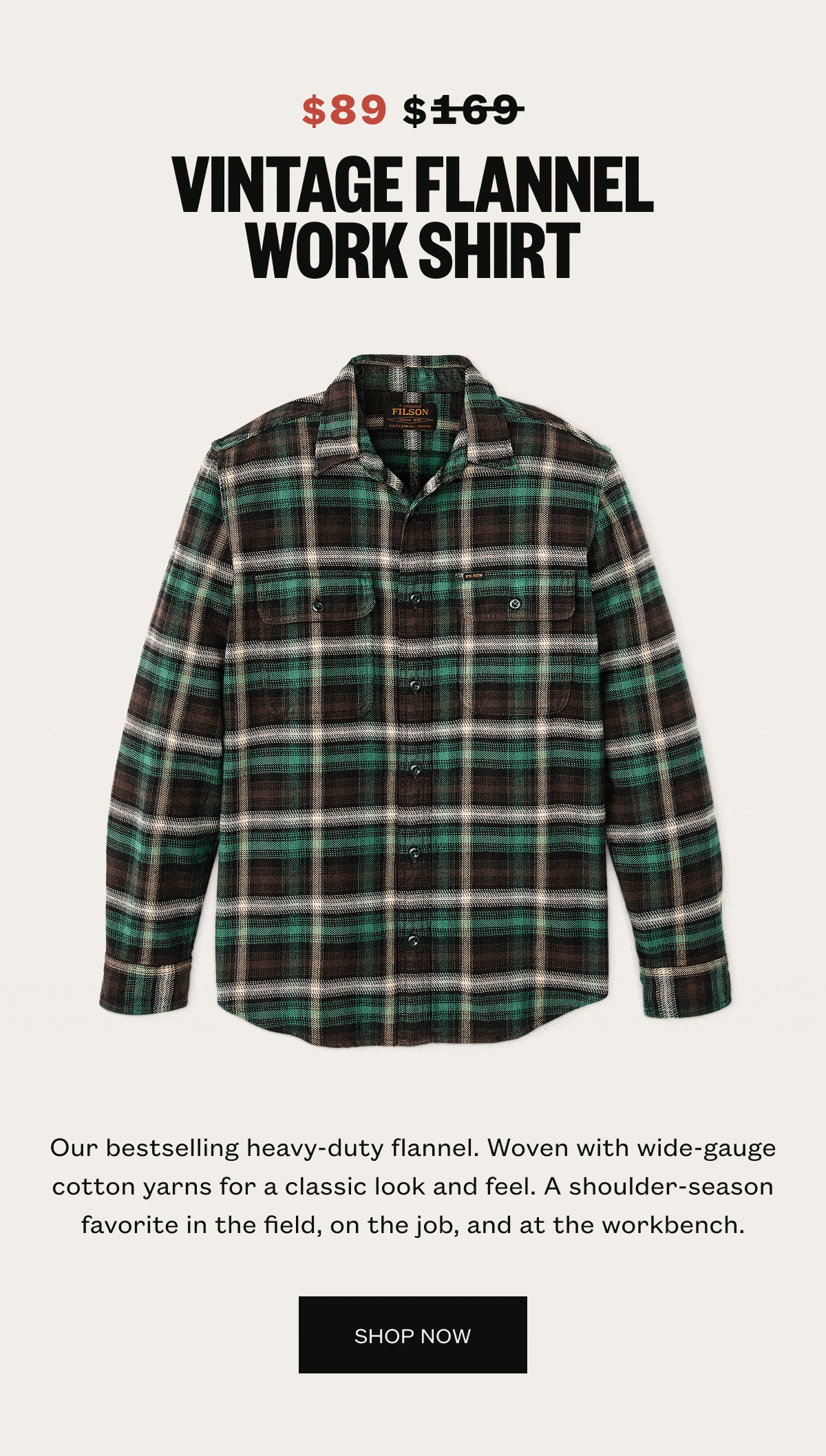 Vintage Flannel Work Shirt