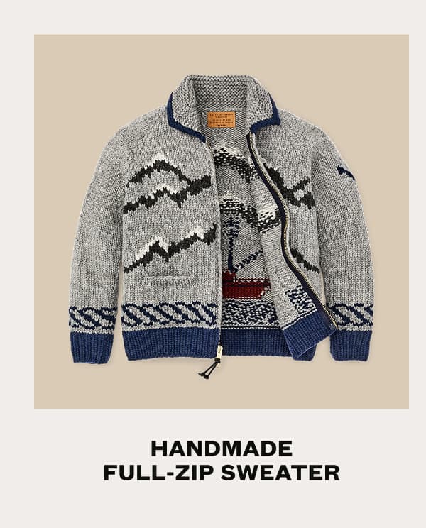 Handmade Full Zip Sweater