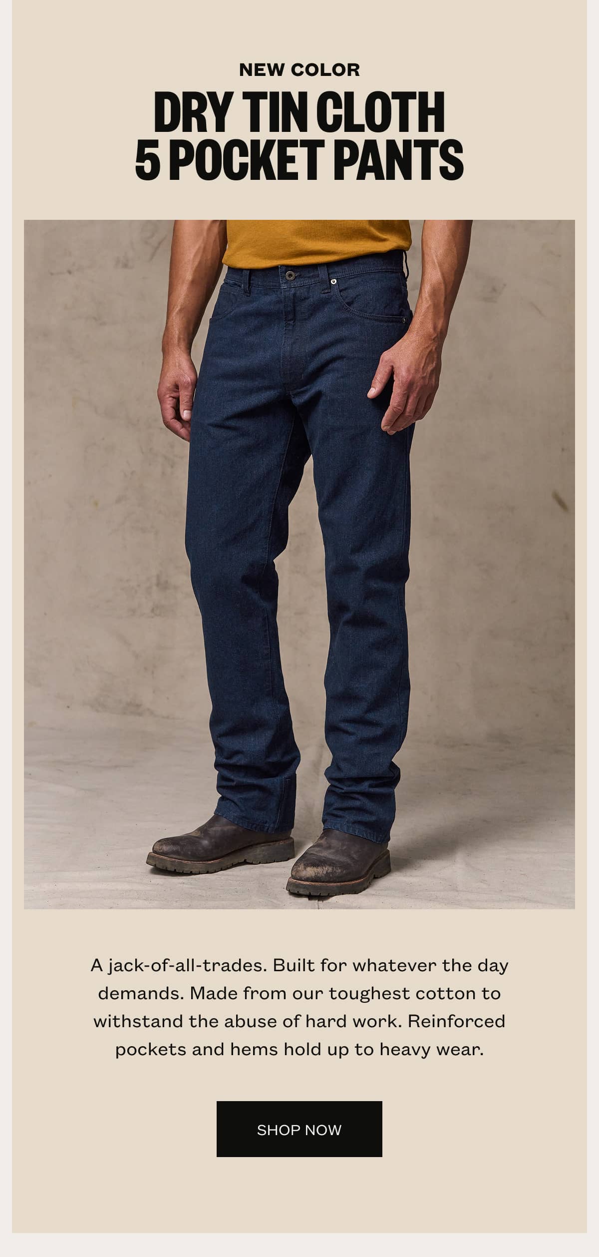 Dry Tin 5 Pocket Pants