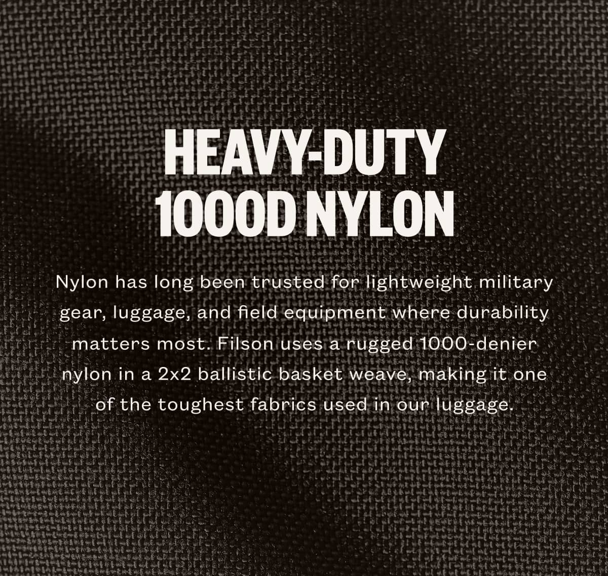 Heavy Duty 1000D Nylon 