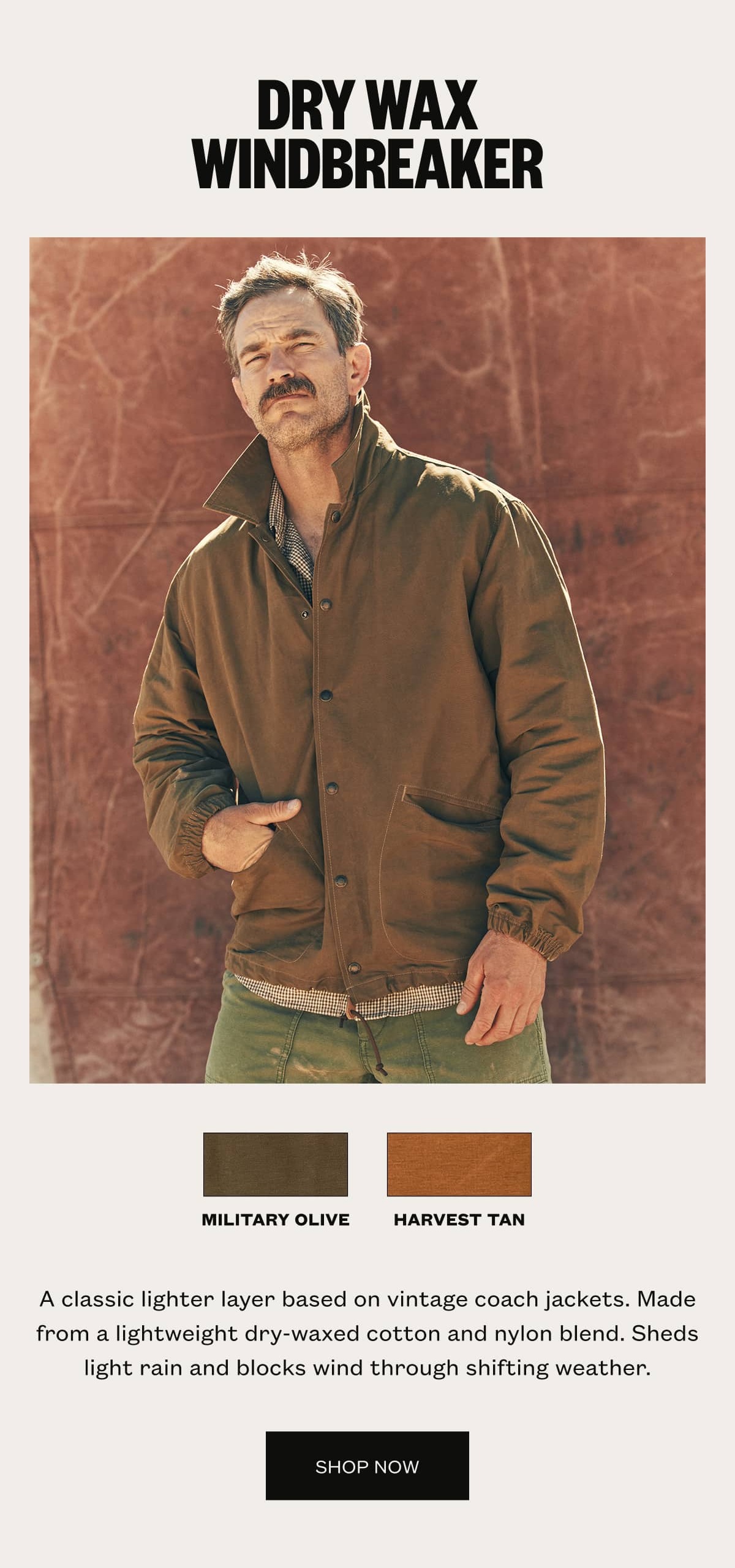 Dry Wax Windbreaker